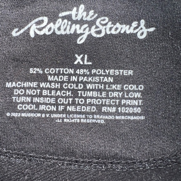 The Rolling Stones Graphic Sweatshirt Black Women's Size Xl - Picture 3 of 3